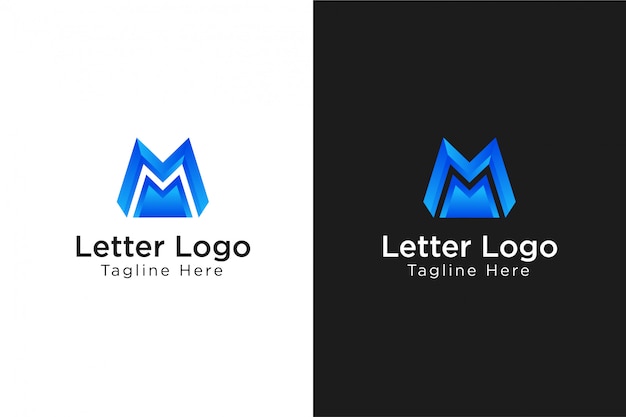 Premium Vector | M letter minimalist logo