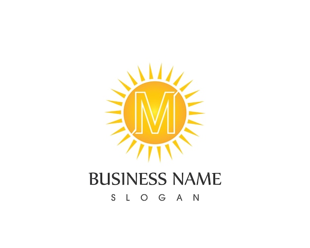 Download Free M Letter Sun Logo Design Template Premium Vector Use our free logo maker to create a logo and build your brand. Put your logo on business cards, promotional products, or your website for brand visibility.
