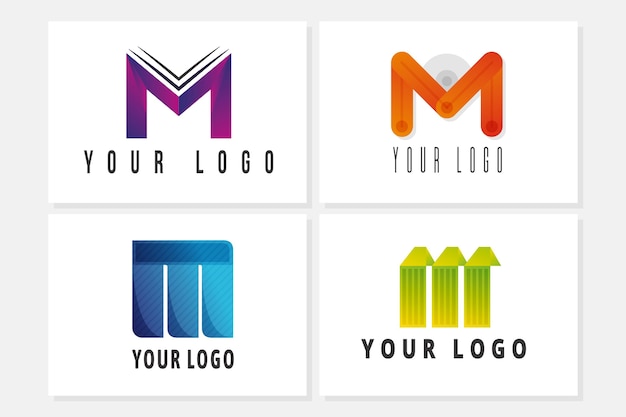 Download Free Download This Free Vector M Logo Collection Template Use our free logo maker to create a logo and build your brand. Put your logo on business cards, promotional products, or your website for brand visibility.
