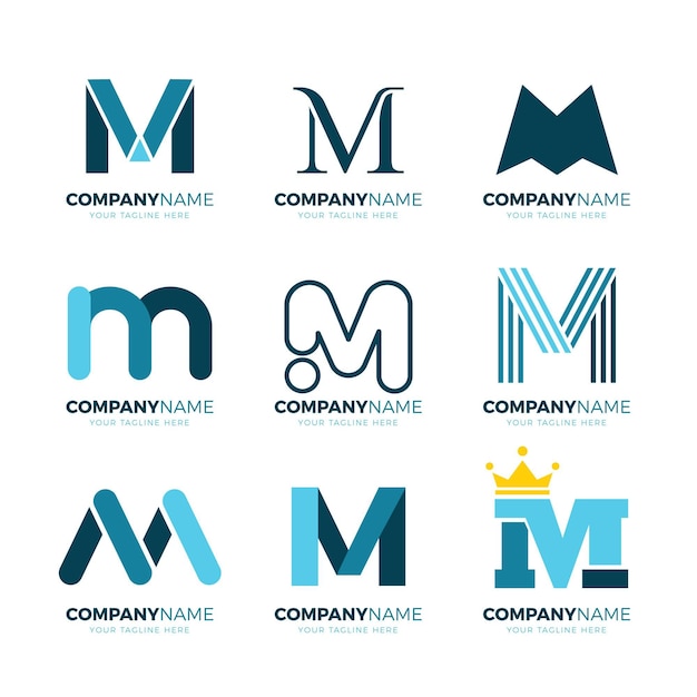 Download Free Download This Free Vector M Logo Collection Use our free logo maker to create a logo and build your brand. Put your logo on business cards, promotional products, or your website for brand visibility.