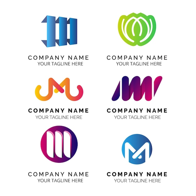 Download Free Download This Free Vector M Logo Collection Use our free logo maker to create a logo and build your brand. Put your logo on business cards, promotional products, or your website for brand visibility.