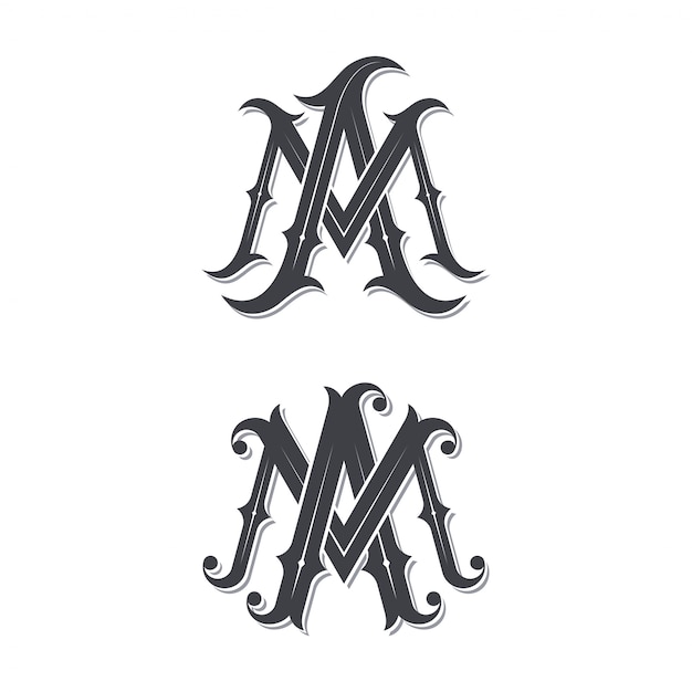 Download Free Ma Vintage Monogram Logo Premium Vector Use our free logo maker to create a logo and build your brand. Put your logo on business cards, promotional products, or your website for brand visibility.