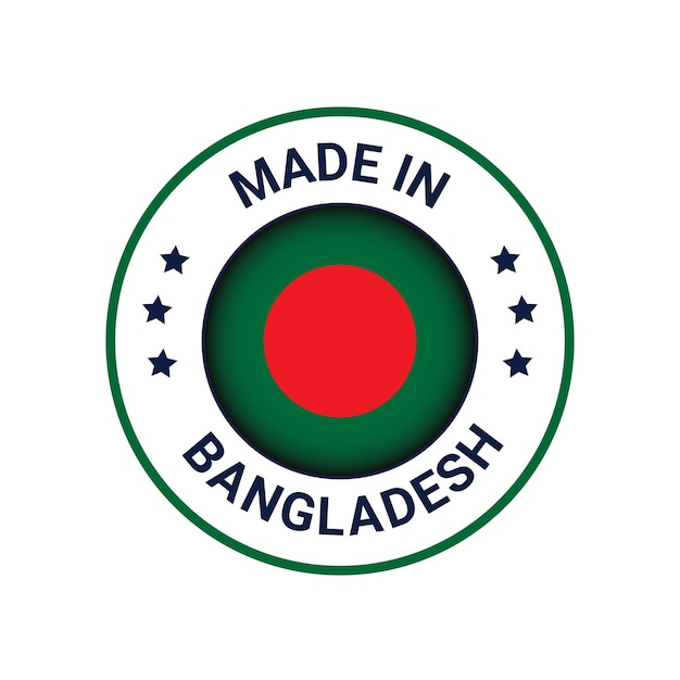 Premium Vector | Made in bangladesh vector badge design