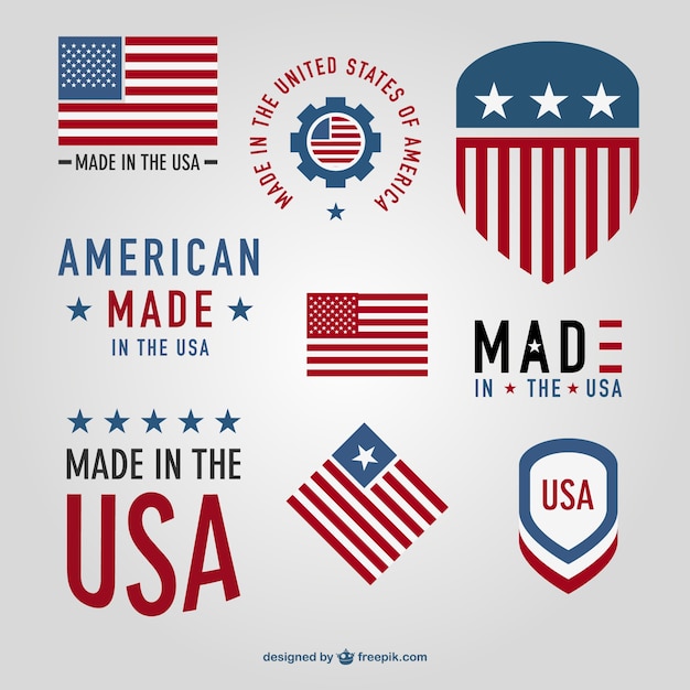 Made in USA vector badges Vector | Free Download