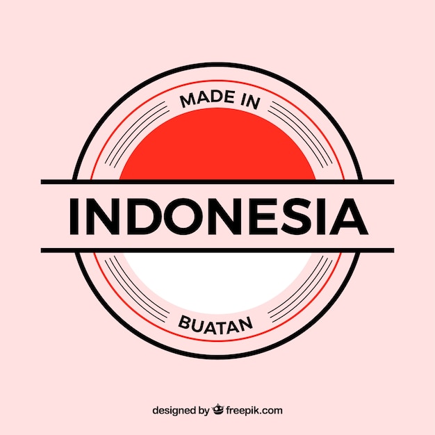 Download Free Made In Indonesia Label Free Vector Use our free logo maker to create a logo and build your brand. Put your logo on business cards, promotional products, or your website for brand visibility.