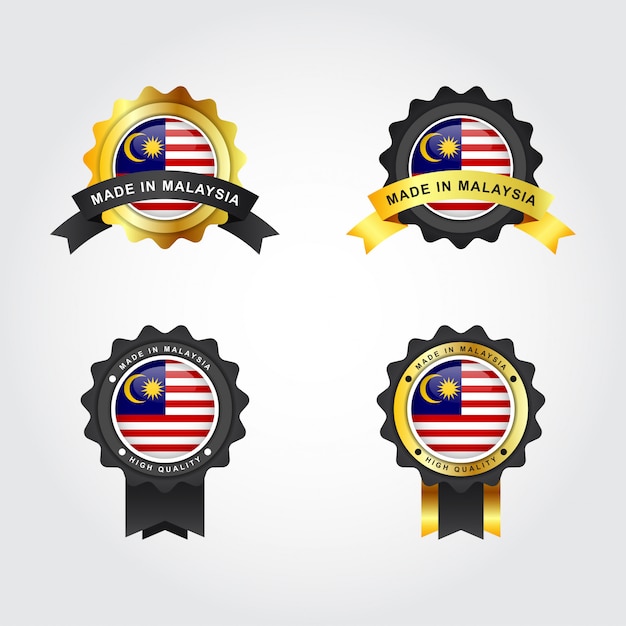 Premium Vector | Made in malaysia with emblem badge