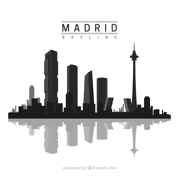 Download Free Madrid Skyline Silhouette Free Vector Use our free logo maker to create a logo and build your brand. Put your logo on business cards, promotional products, or your website for brand visibility.