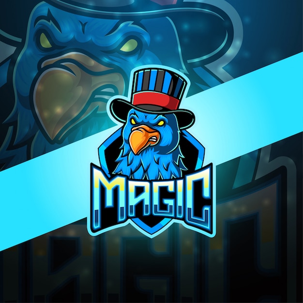 Premium Vector | Magic mascot esport logo