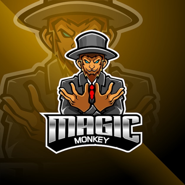 Download Free Magic Monkey Esport Mascot Logo Premium Vector Use our free logo maker to create a logo and build your brand. Put your logo on business cards, promotional products, or your website for brand visibility.