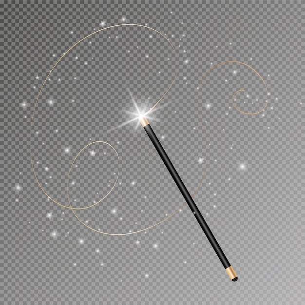 glitter magic wand