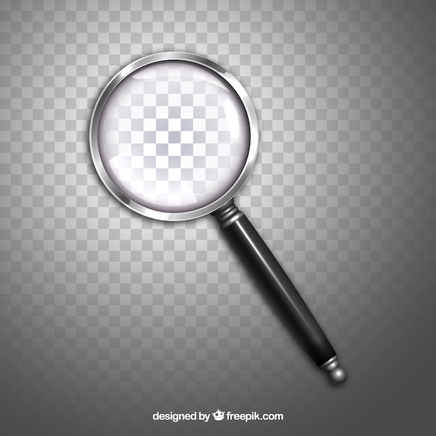 Download Magnifying glass background in realistic style | Free Vector