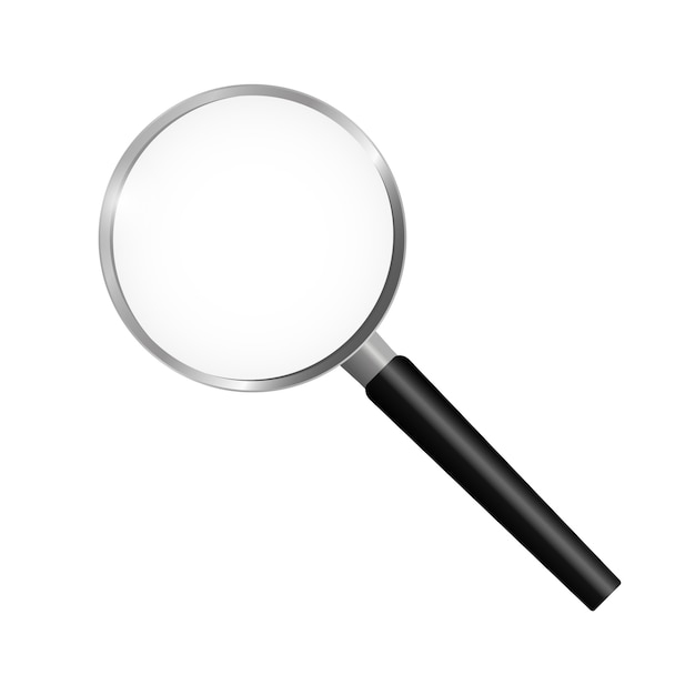 Premium Vector | Magnifying glass. realistic magnifier.