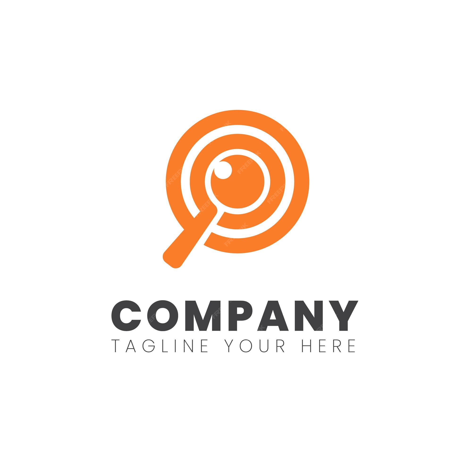 Premium Vector | Magnifying glass or search logo