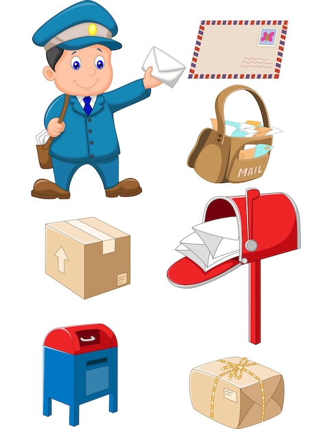 premium-vector-mail-carrier-with-bag-and-letter