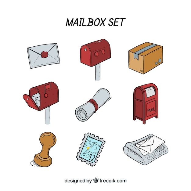 Download Mailbox icon collection Vector | Free Download