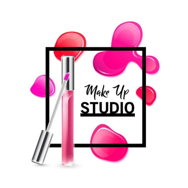 Download Premium Vector | Makeup studio logo design template.