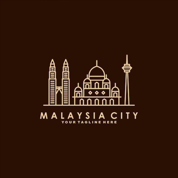 Download Free Malaysia City Line Art Logo Premium Vector Use our free logo maker to create a logo and build your brand. Put your logo on business cards, promotional products, or your website for brand visibility.
