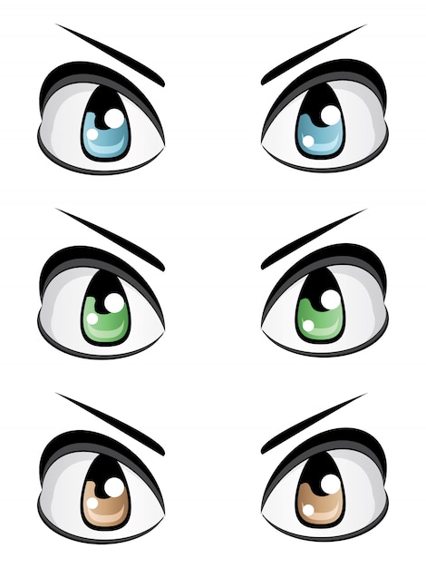 Premium Vector | Male eyes