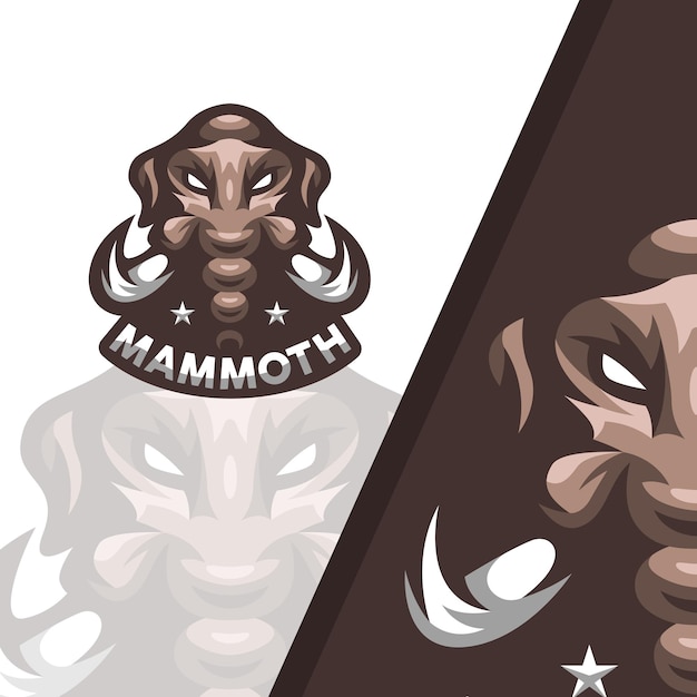 Premium Vector | Mammoth mascot illustration