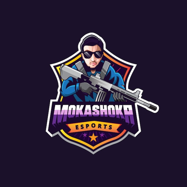 Download Free Man Logo Design For Gaming Premium Vector Use our free logo maker to create a logo and build your brand. Put your logo on business cards, promotional products, or your website for brand visibility.