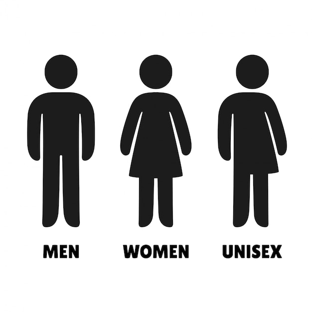 Download Premium Vector | Man, woman and unisex icons. bathroom ...