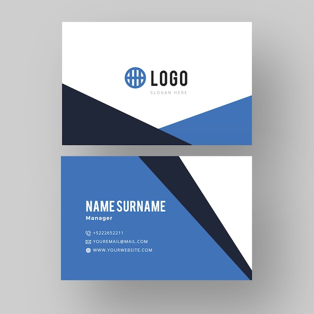 Free Vector | Manager business card style