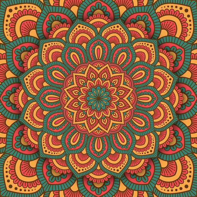 Download Premium Vector | Mandala abstract pattern background.