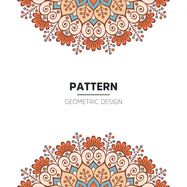 Mandala background design | Free Vector