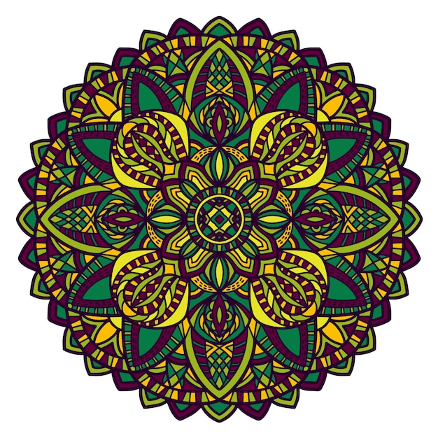 Download Mandala in bohemian style Vector | Premium Download