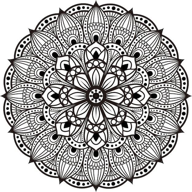 Premium Vector | Mandala coloring book