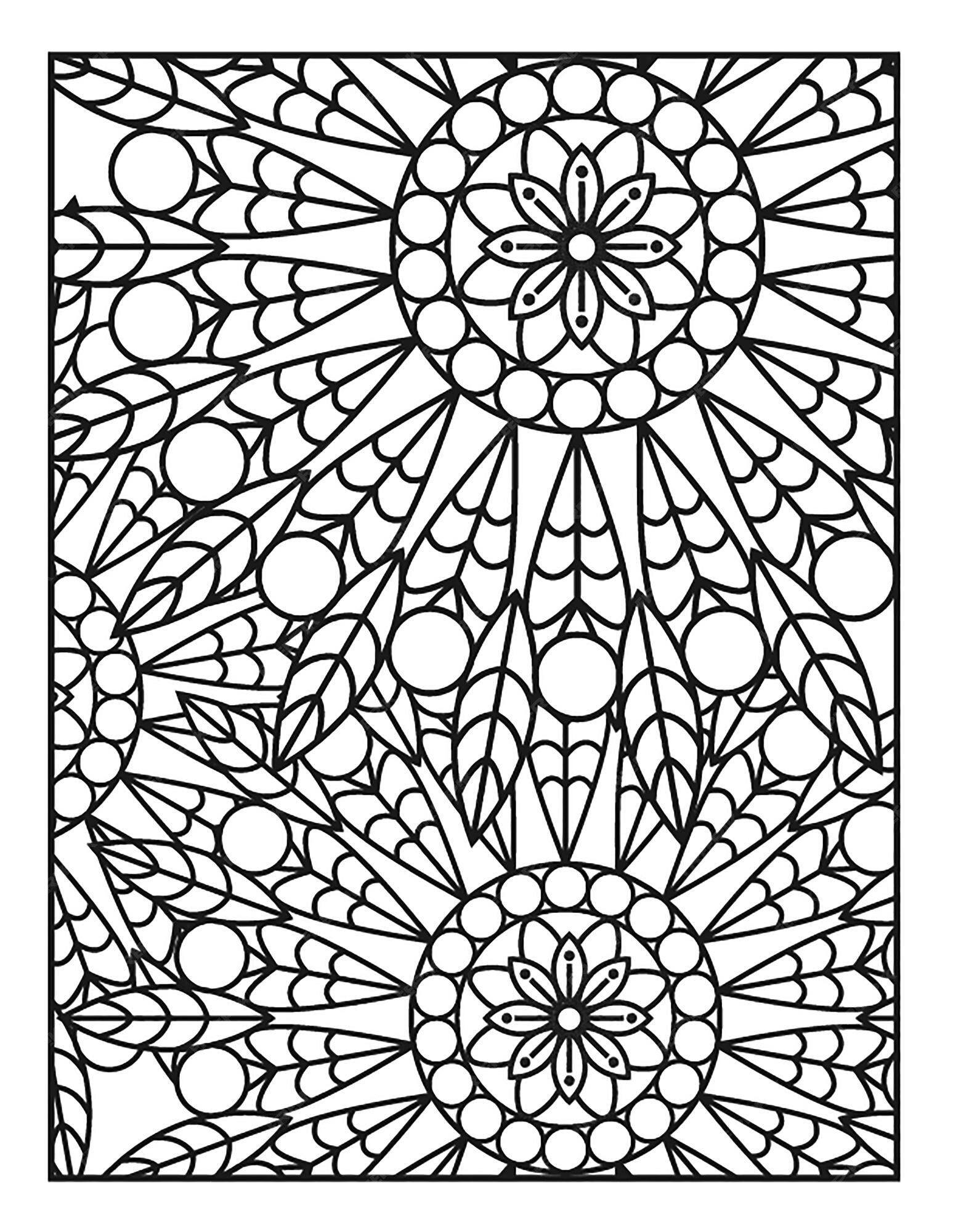 premium-vector-mandala-coloring-pages-kdp-for-adults