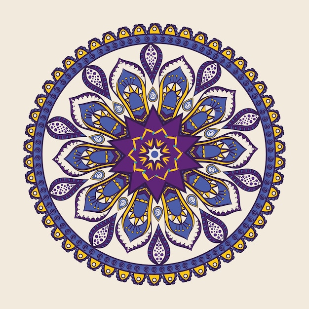 Premium Vector | Mandala concept with icon design