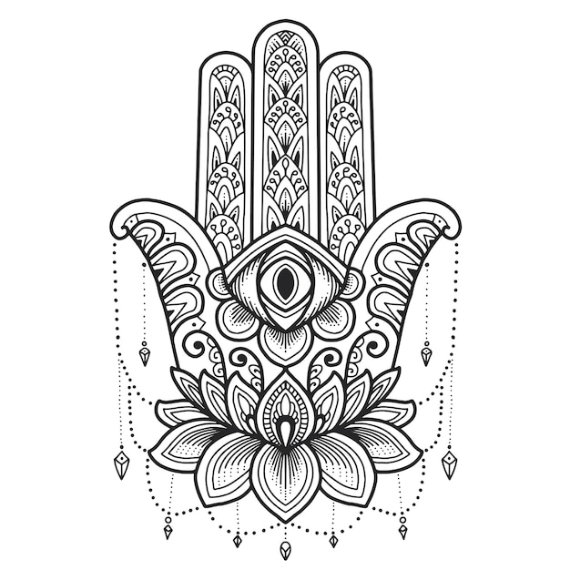 Hamsa Hand SVG Free