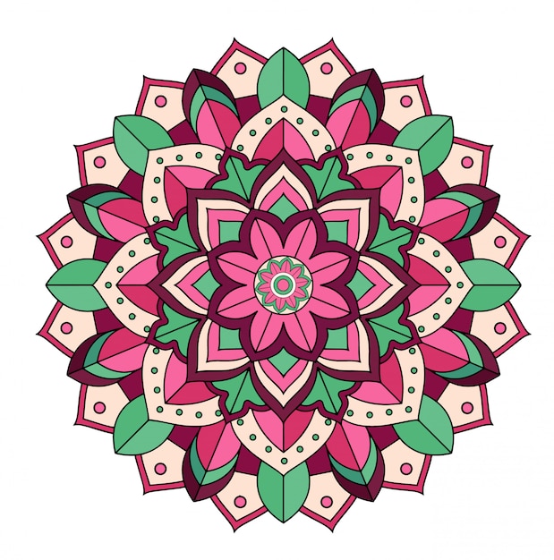 Free Vector Mandala Design Isolated