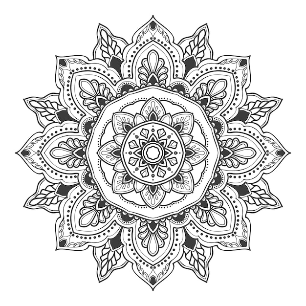 Mandala flower illustration for multiple purpose Vector ...