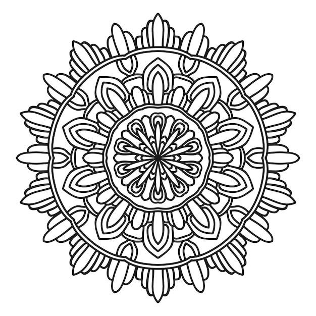 Download Mandala flower illustration vector design Vector | Premium ...