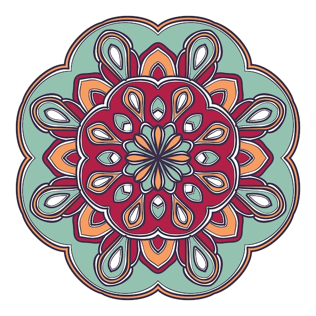 Download Mandala flower illustration vector design | Premium Vector