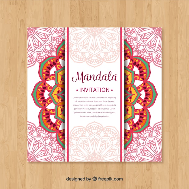 Mandala Invitation Template Free Download