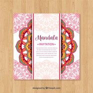 Free Vector Mandala Invitation Template