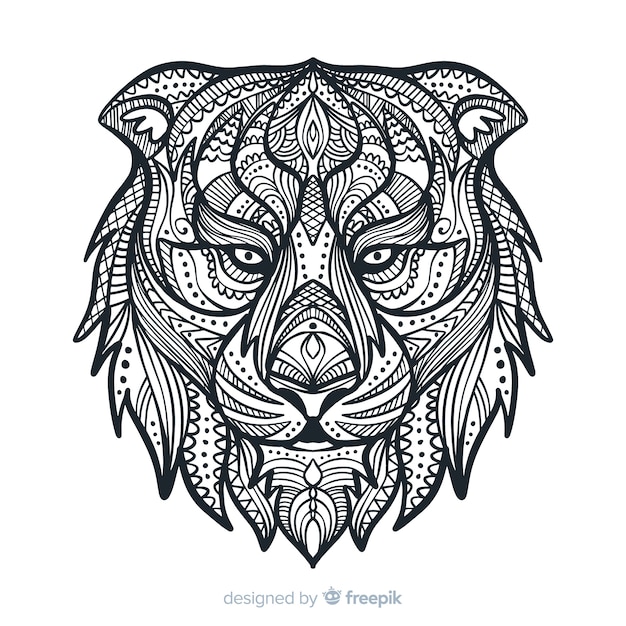 Free Free 253 Mandala Lion Svg Free SVG PNG EPS DXF File