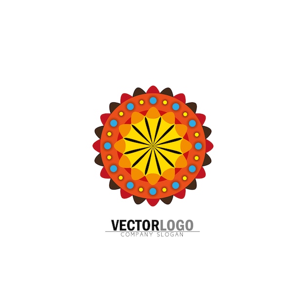 Free Vector | Mandala logo design