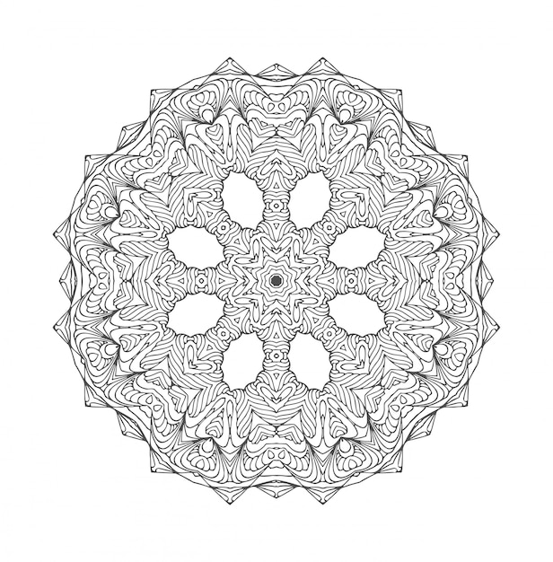 Download Mandala. round ornament. Vector | Premium Download