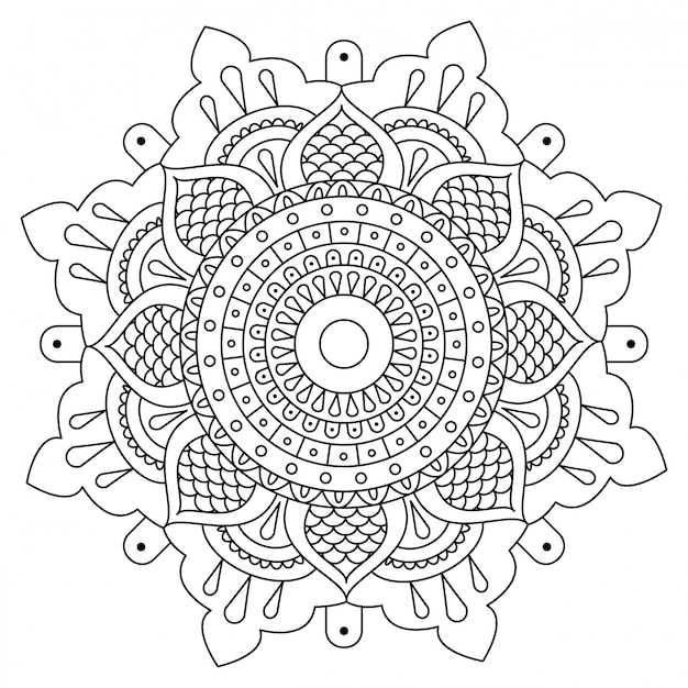 Download Mandala vector art pattern design | Premium Vector