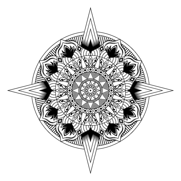 Mandala vector illustration pattern Premium Vector