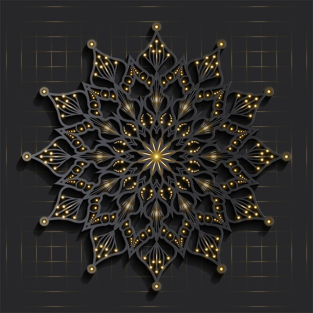 Download Premium Vector Mandala With 3d Effect