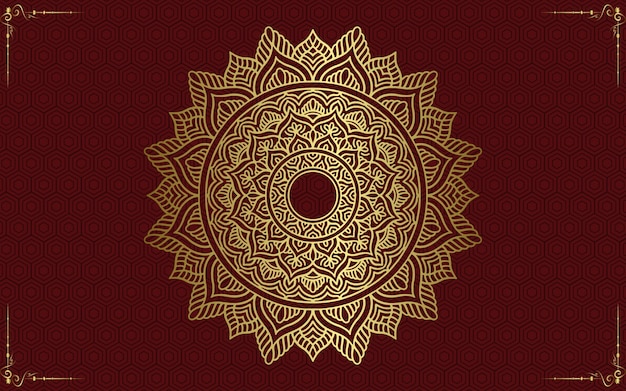Premium Vector | Mandala with floral ornament pattern