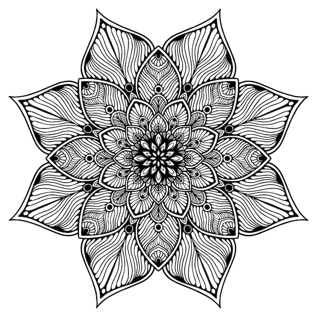 Download Premium Vector | Mandalas coloring book, oriental therapy ...