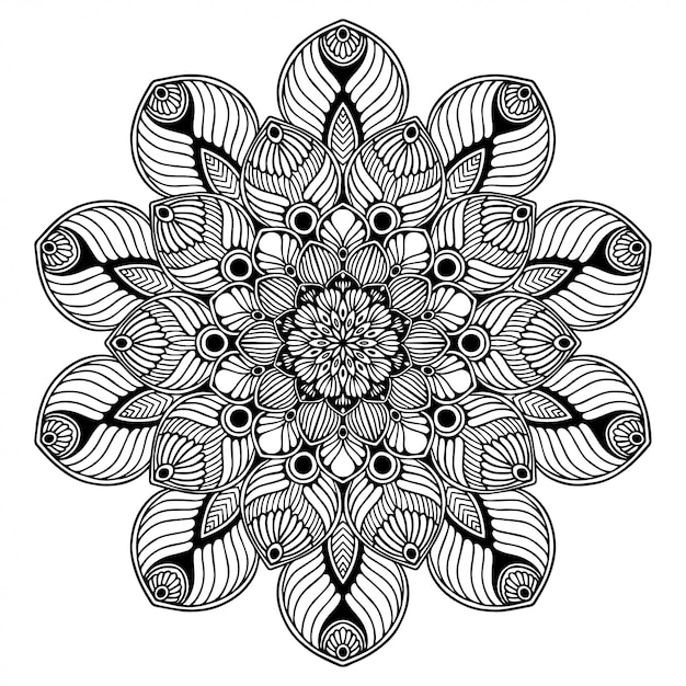 Premium Vector | Mandalas coloring book