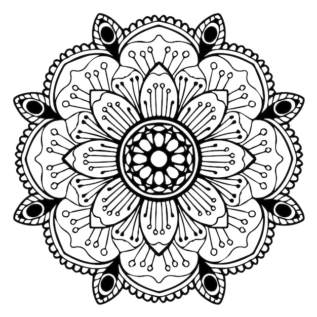 Premium Vector | Mandalas coloring book