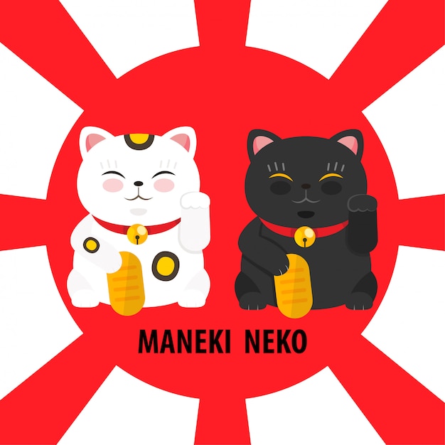 Premium Vector | Maneki neko